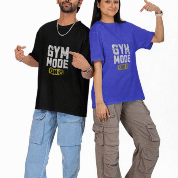 Gym Mode On Oversized Tee