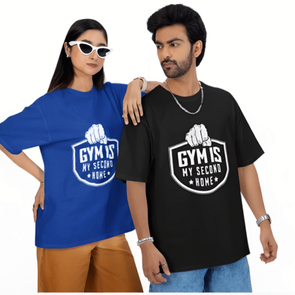 Gym Is My Second Home Oversized Tee