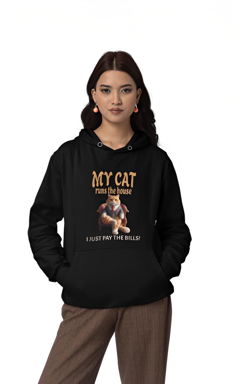 My Cat Runs The House Hoodie